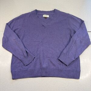 Sonoma Men's Lavender V-Neck Sweater